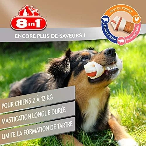 Skanėstas šunims 8in1 Triple Flavor XS, 0.294 kg, 21 vnt.