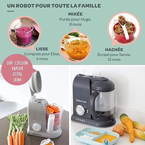 Beabababycook solo trintuvas-garintuvas 4in1, tamsiai pilkas