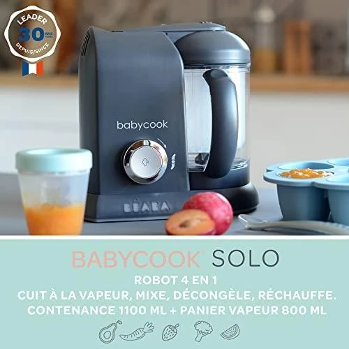 Beabababycook solo trintuvas-garintuvas 4in1, tamsiai pilkas