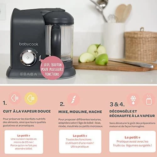 Beabababycook solo trintuvas-garintuvas 4in1, tamsiai pilkas
