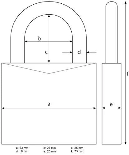 ABUS jūrinė kombinuotoji spyna 50 mm 255434