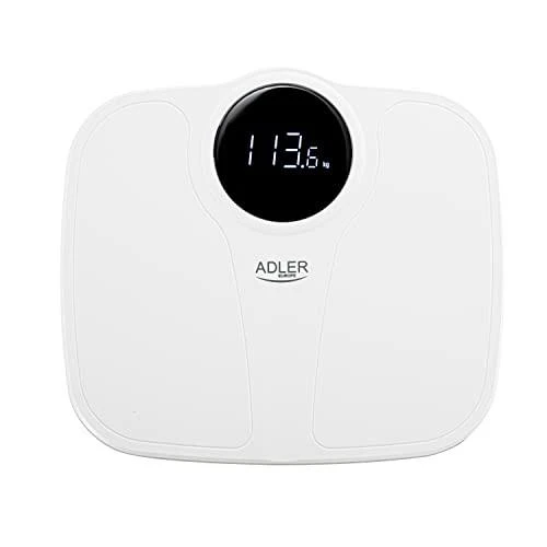 Adler | Vonios svarstyklės | AD 8172w | Didžiausias svoris (keliamoji galia) 180 kg | Tikslumas 100 g | Kūno masės indekso (KMI) matavimas | Baltas