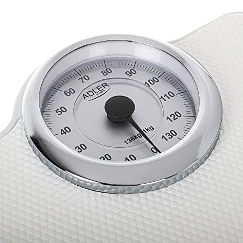 Adler | Mechaninės vonios svarstyklės | AD 8180 | Didžiausias svoris (keliamoji galia) 136 kg | Tikslumas 1000 g | Baltas