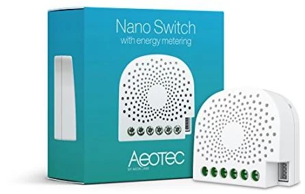 AEOTEC nano jungiklis su galios matavimo prietaisu ZW116 Z-Wave Plus