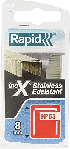 Kabės Rapid; 11,4x8 mm; 1080 vnt.; tipas 53; nerūdijančio plieno