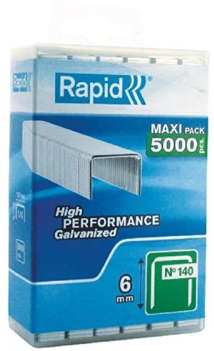Rapid Kabės Nr140 10mm 5000 vnt plastikinė dėžutė