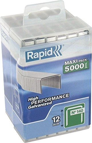 Rapid Kabės Nr140 12mm 5000 vnt plastikinė dėžutė