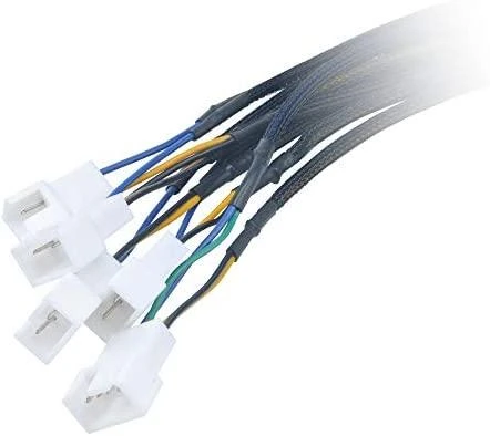 „Akasa Flexa FP5S PWM“ skirstytuvo kabelis (5 ventiliatoriai) su įvorėmis, 45 cm