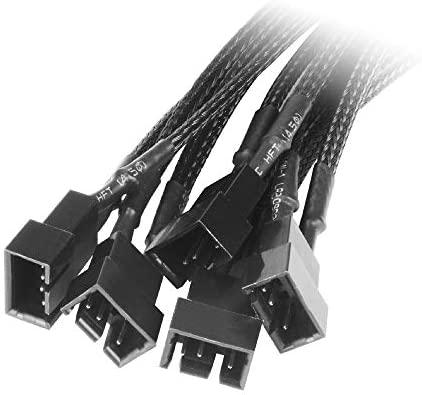Akasa 4-pin - 4-pin x5, 0,45 m, Juoda (AK- CBFA03- 45)