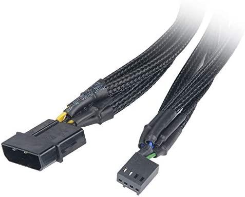 Akasa 4-pin - 4-pin x5, 0,45 m, Juoda (AK- CBFA03- 45)