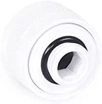 Alphacool „Icicle Pro“ jungtis, 16 mm kietas vamzdelis, G1/4, 6 vnt. pakuotėje – baltas