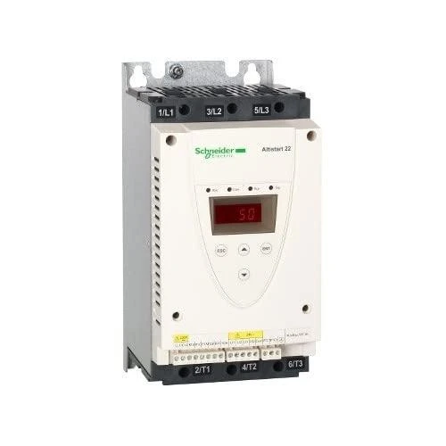 Schneider Electric ATS22D47Q, IP20, 230–440 V, 45/66 Hz, -10–40 °C, 0–95 %, 130 mm