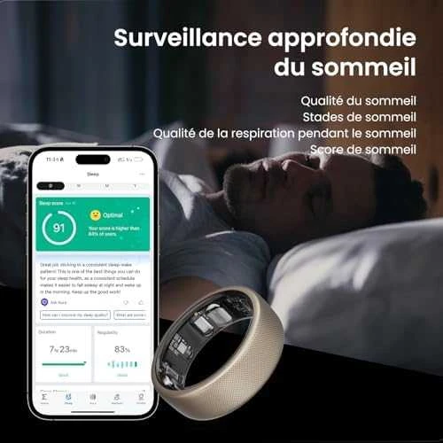 Išmanusis žiedas Amazfit Helio, Titano spalvos, 12 dydis