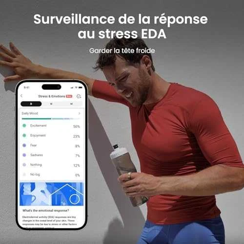 Išmanusis žiedas Amazfit Helio, Titano spalvos, 10 dydis