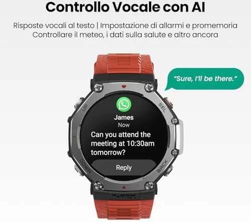 Išmanusis laikrodis Amazfit T-Rex 3, Nerudijančio plieno korpusas su onikso spalvos silikoniniu dirželiu