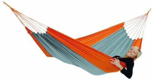 Amazonas Silk Traveller techno (oranžinis-pilkas) Travel Hamakas, 220x140 cm, 150 kg