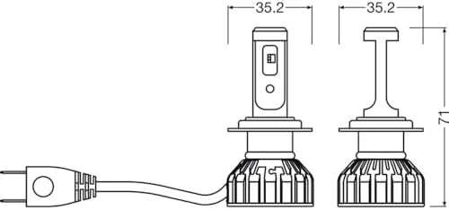 OSRAM automobilinė lemputė NIGHT BREAKER LED H7 Street Legal Smart 16W 6000K, 2vnt