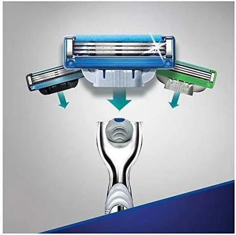 Gillette Mach3 Turbo Skustuvo Galvutės Vyrams, 12 Vnt.