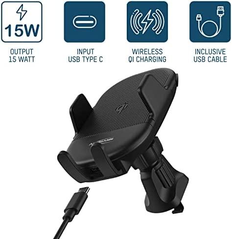 Ansmann WiLine 15 automobilio laikiklis 15 W su Qi įkrovimu 1000-0033