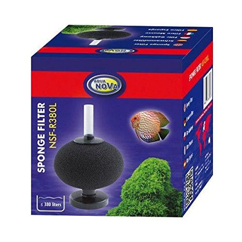 Aqua Nova NSF-R380L oru varomas kampinis kempininis vidinis filtras 380L/val