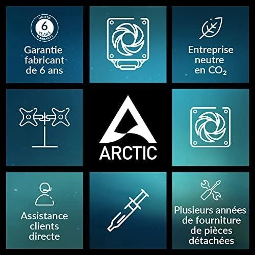 Termo padas ARCTIC, 145x145x1,5mm