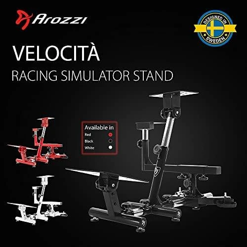 Žaidimų kėdės lenktynėms rėmas Arozzi Velocita, Juodas