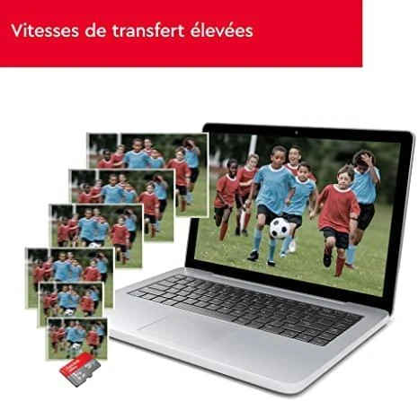 Atminties kortelė SANDISK Ultra Micro SDXC 128GB + SD adapteris 140MB/s A1 10 klasės UHS-I
