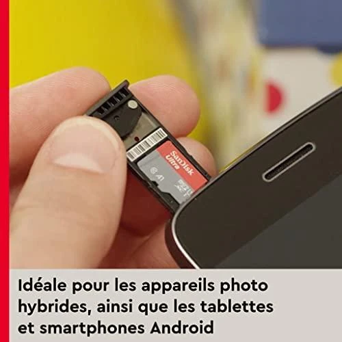 Atminties kortelė SANDISK Ultra Micro SDXC 128GB + SD adapteris 140MB/s A1 10 klasės UHS-I