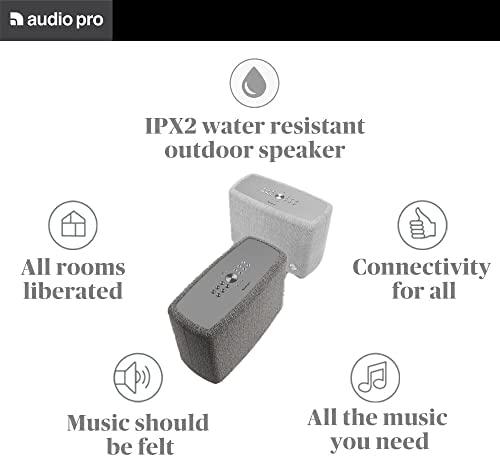 Audio Pro A15 Multiroom kolonėlė su akumuliatoriumi, Tamsiai pilka