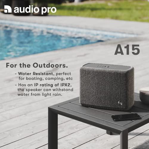 Audio Pro A15 Multiroom kolonėlė su akumuliatoriumi, Tamsiai pilka