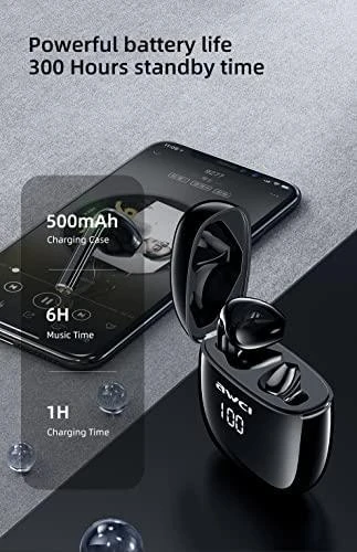 AWEI Bluetooth 5.0 T28P TWS ausinės + docking station juodos spalvos
