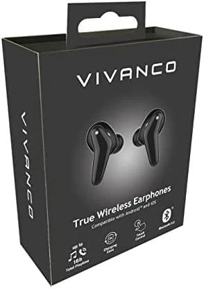 Vivanco belaidės ausinės Fresh Pair BT, juodos (60605)