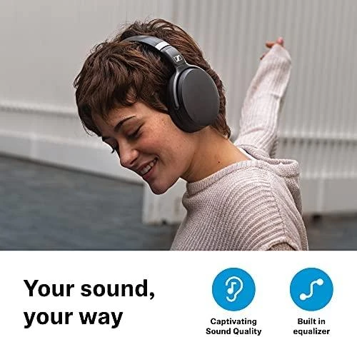 Belaidės ausinės Sennheiser Epos HD 450BT, Juodos