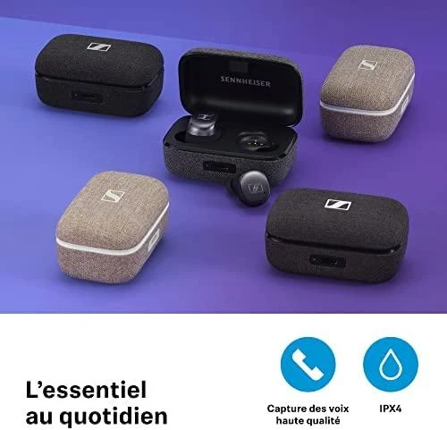 Ausinės Sennheiser Momentum True Belaidės 3 – juodos spalvos