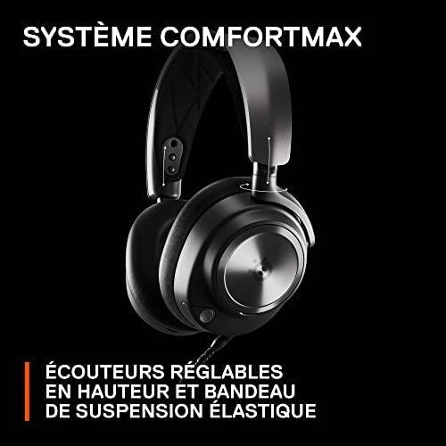 Ausinės žaidimams SteelSeries Arctis Nova Pro, Skirta PC ir PlayStation, Juodos spalvos