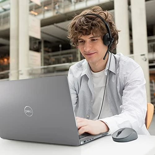 Dell WH1022 ausinės su mikrofonu naudojimo metu