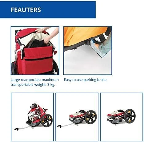 Dviračio priekaba Bellelli B-travel red