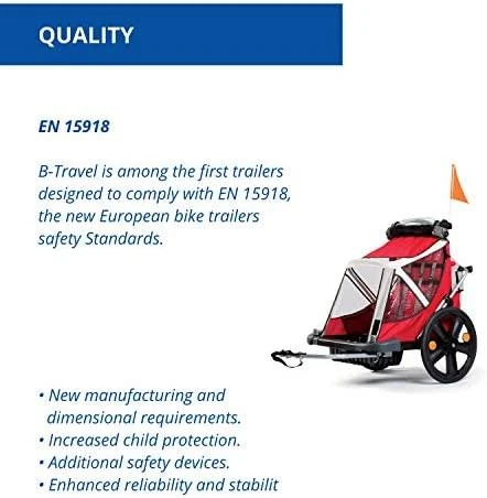 Dviračio priekaba Bellelli B-travel red