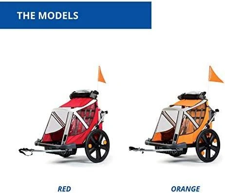 Dviračio priekaba Bellelli B-travel red