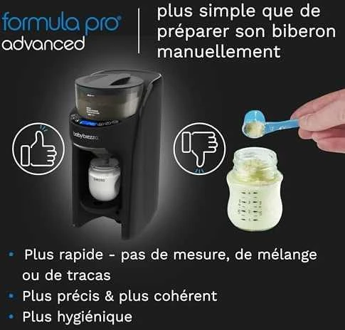 Pieno mišinio ruošimo aparatas Baby Brezza Formula Pro Advanced, Juodos spalvos