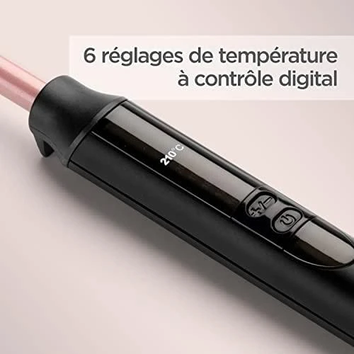 Plaukų formavimo žnyplės BaByliss C449E, Juodos/vario spalvos