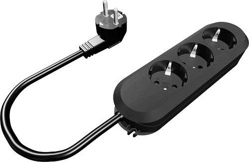 Bachmann lizdų juosta SMART 3 krypčių, juoda 3,0 m, be jungiklio