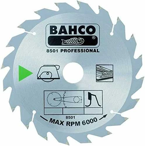 Bahco Diskinis pjūklas aliuminiui ir plastikui 216x30mm 48H -5°, (25mm adapteris)