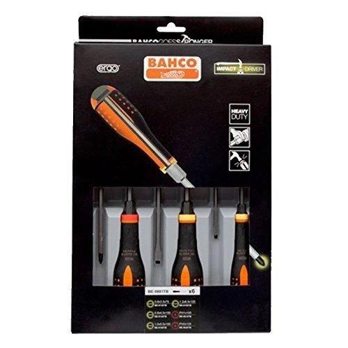 Bahco Atsuktuvų rinkinys ERGO™ kalami 6 vnt - SL3,5/4,5/5,5/6,5; PH1/2