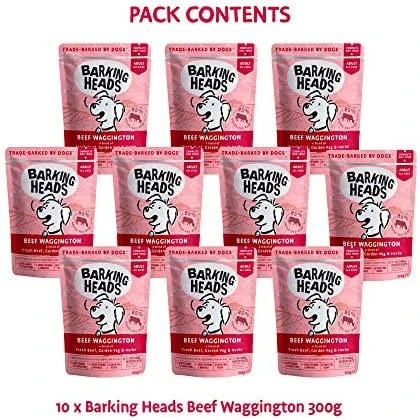 Barking Heads jautiena Waggington konservai šunims su jautiena 300g 10vnt