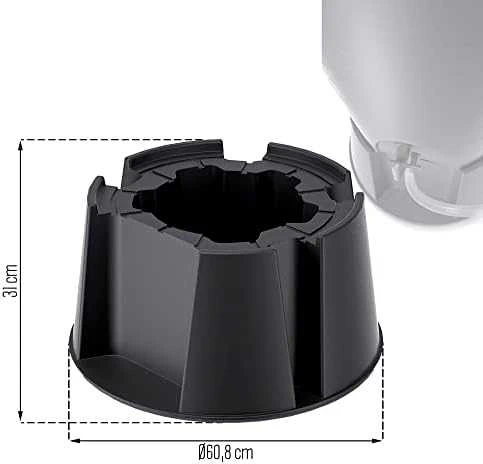 Prosperplast pakyla vandens talpai BASECAN 2, antracito splavos