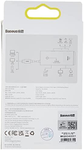 5in1 Baseus Lite serija USB-C 3x USB 3.0 + USB-C + HDMI šakotuvas (fekete)