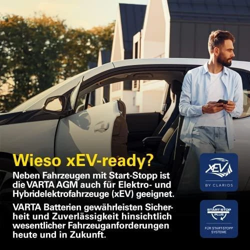VARTA A7 AGM (E39) (570901076) 70Ah 760A akumuliatorius