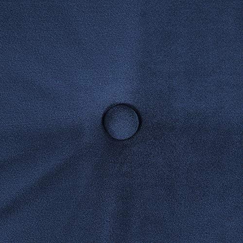 Beliani 3 vietų sofa LENVIK, veliūrinė, tamsiai mėlyna