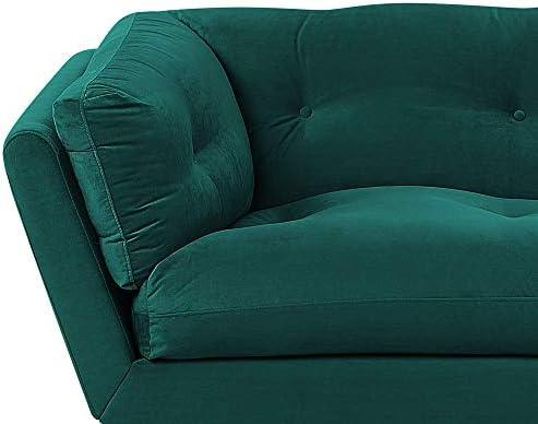 Beliani 3 vietų sofa LENVIKaksominė, smaragdinė